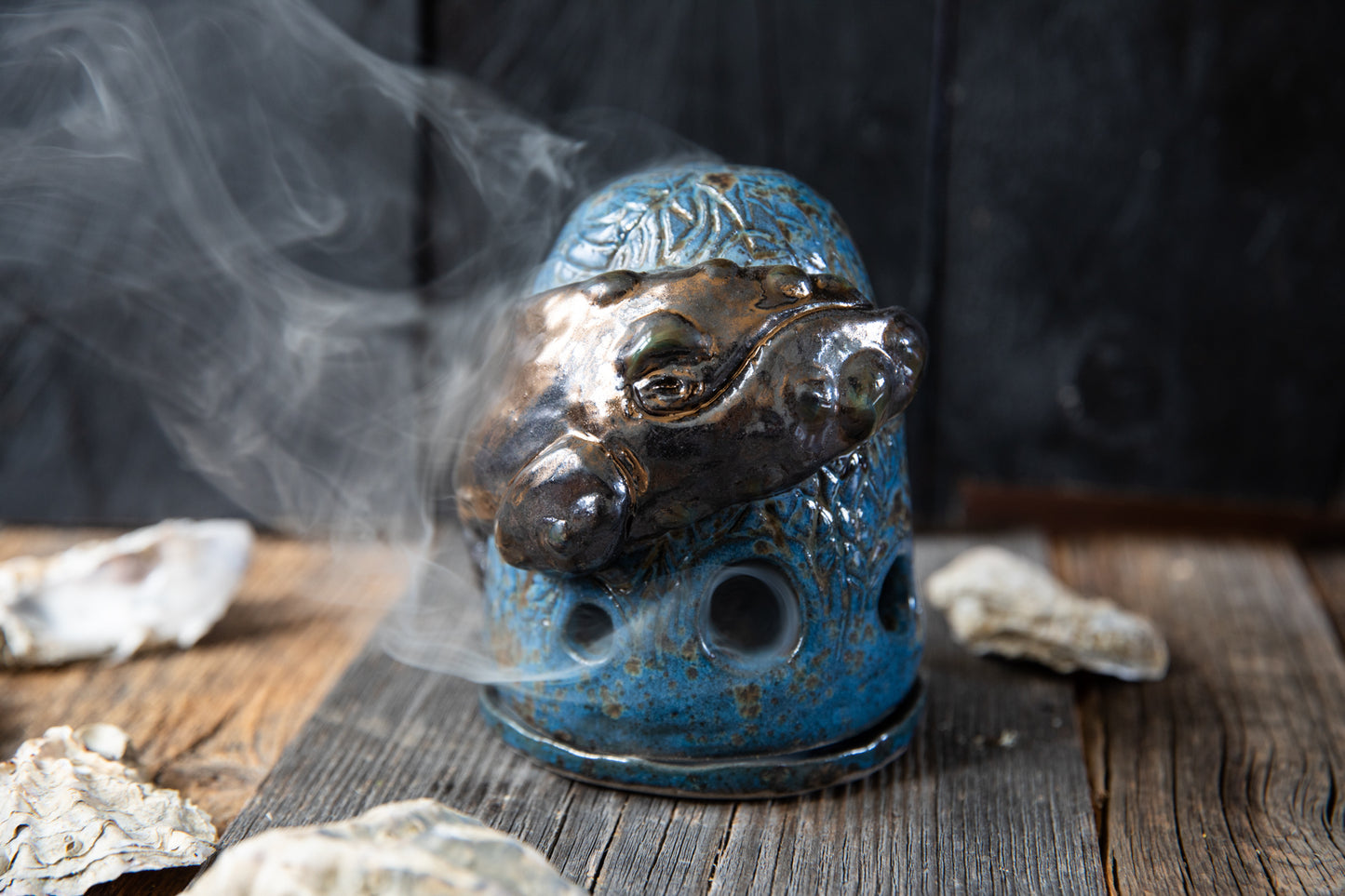 Whale ceramic incense burner. Sea, spirit, incense, resin, smudge, animal totem