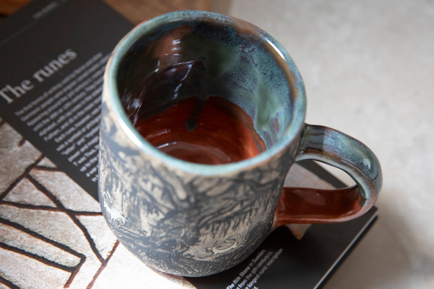 Magic forest with unicorns mug. Ceramic, pottery
