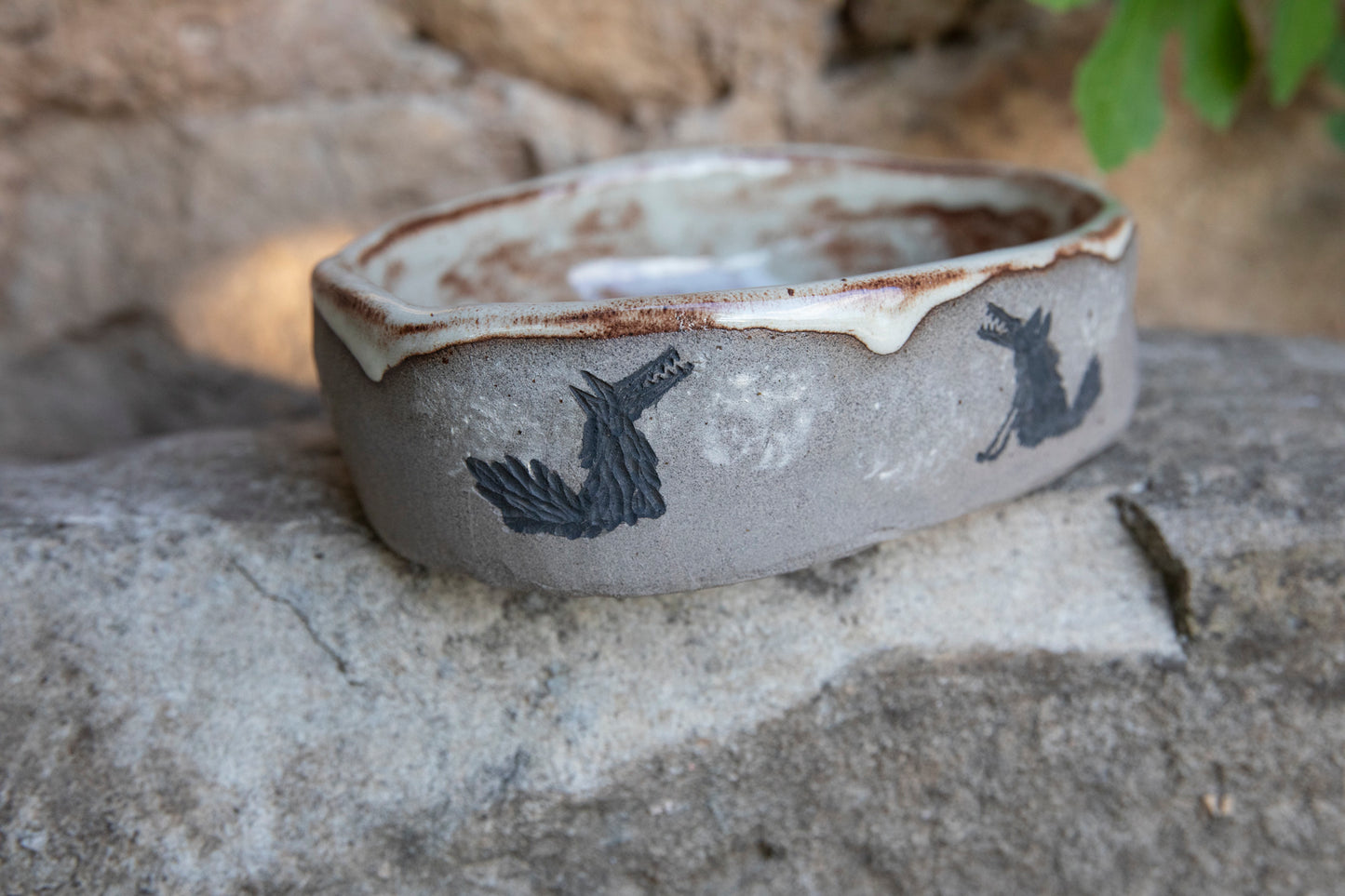 Reserved!!! Ceramic handmade pet bowl. Dog bowl. Cat bowl. One of a kind.