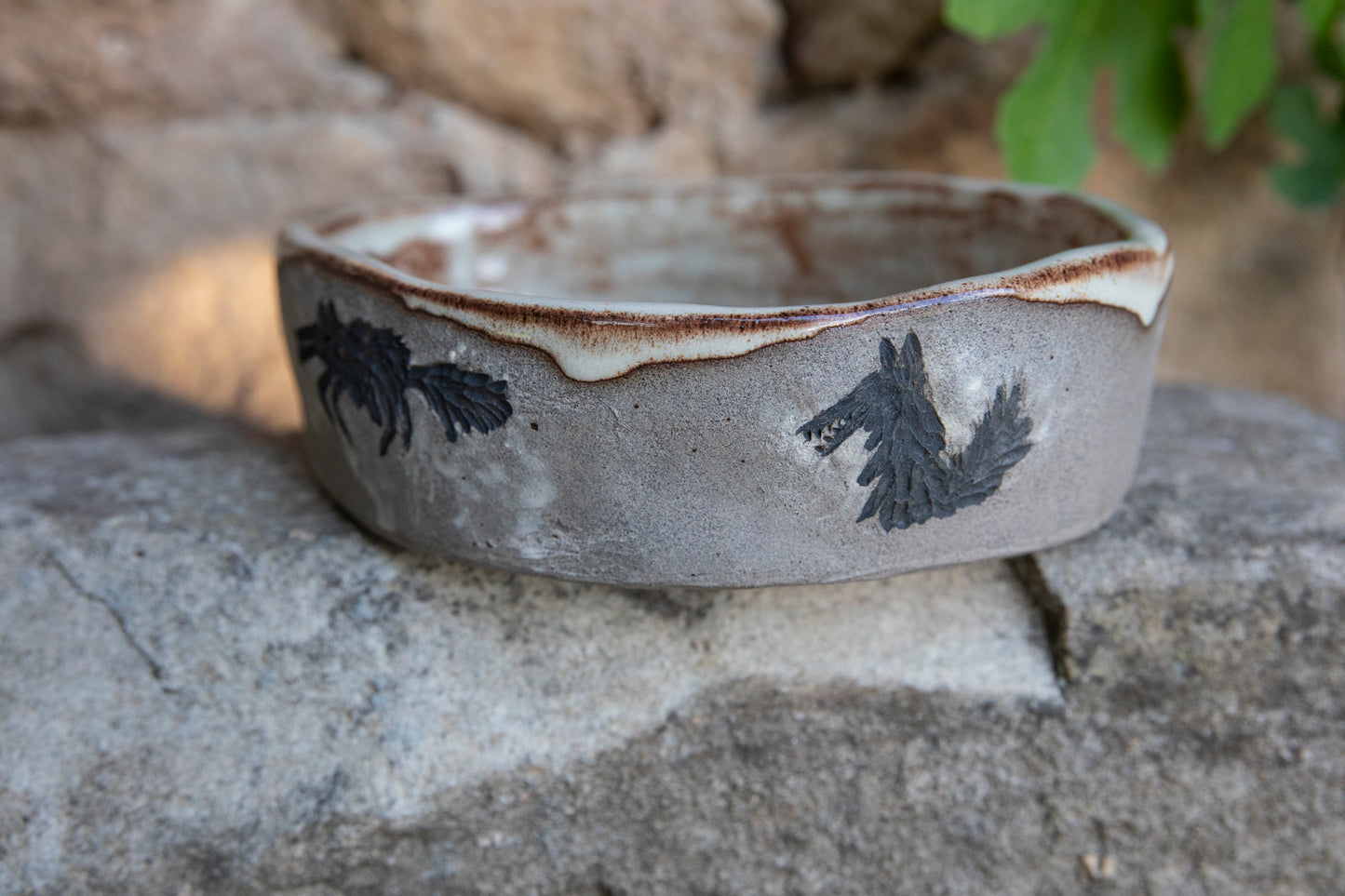 Reserved!!! Ceramic handmade pet bowl. Dog bowl. Cat bowl. One of a kind.