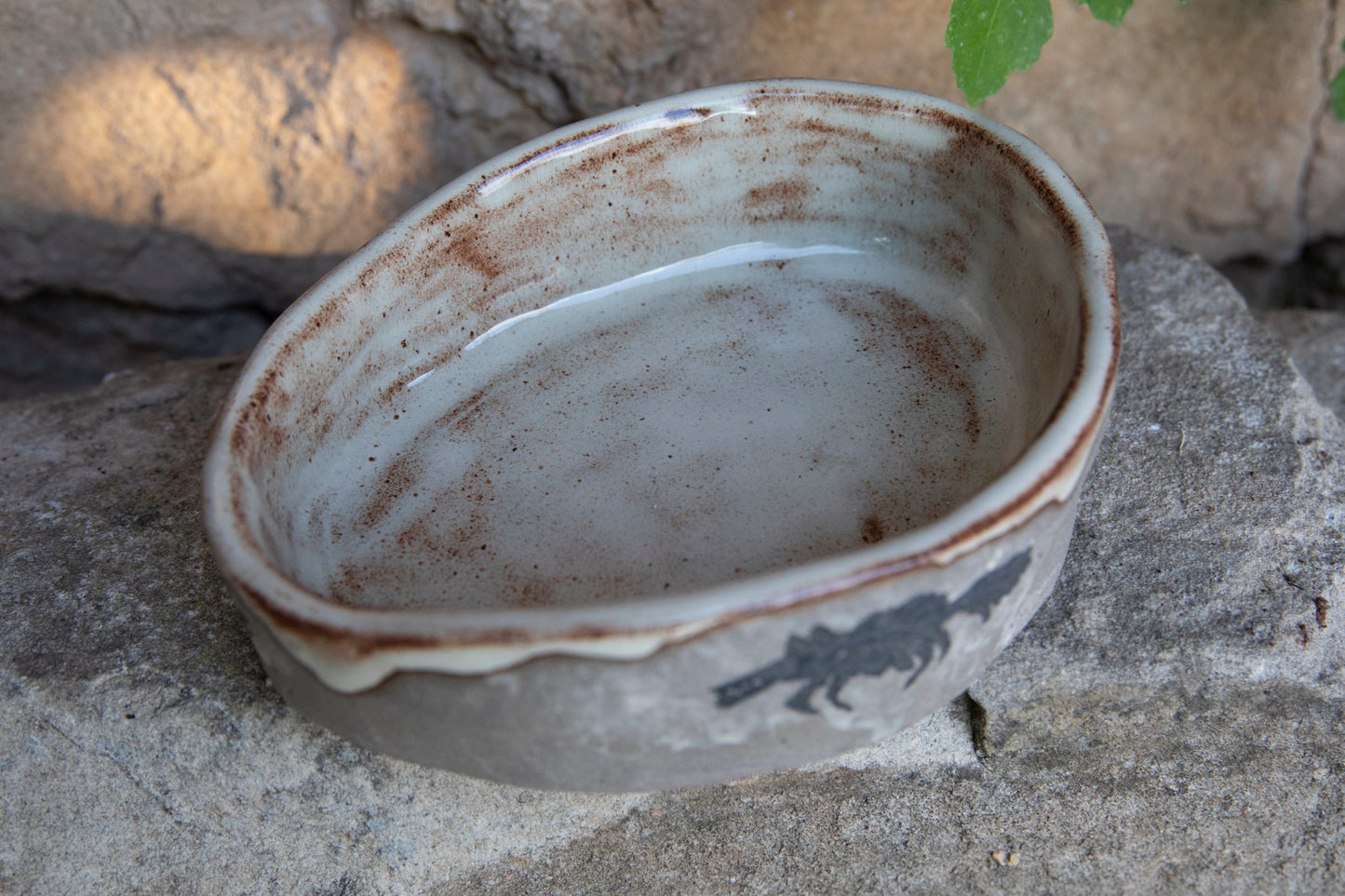 Reserved!!! Ceramic handmade pet bowl. Dog bowl. Cat bowl. One of a kind.