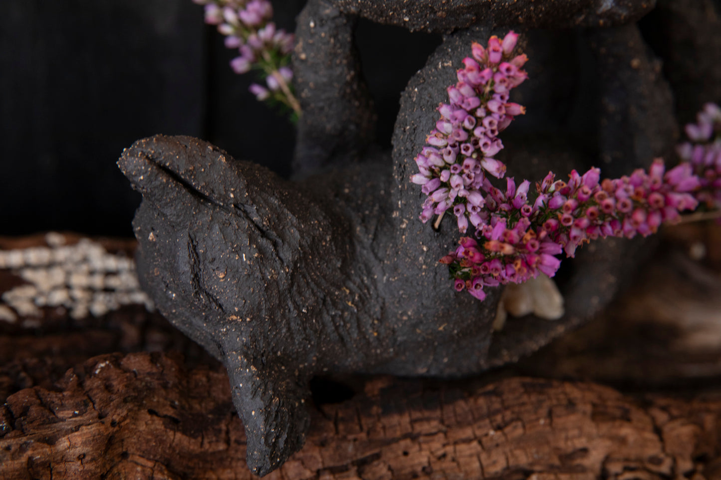 Fox totem, candle holder, incense sticks, resins, cones, palo santo holder, dry flower vase