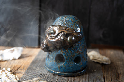 Whale ceramic incense  burner. Sea, spirit, incense, resin, smudge, animal totem
