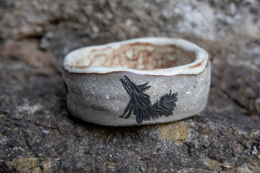 Ceramic handmade pet bowl 300 ml. Dog bowl. Cat bowl. One of a kind. Rustic, earthy, natural, vegan