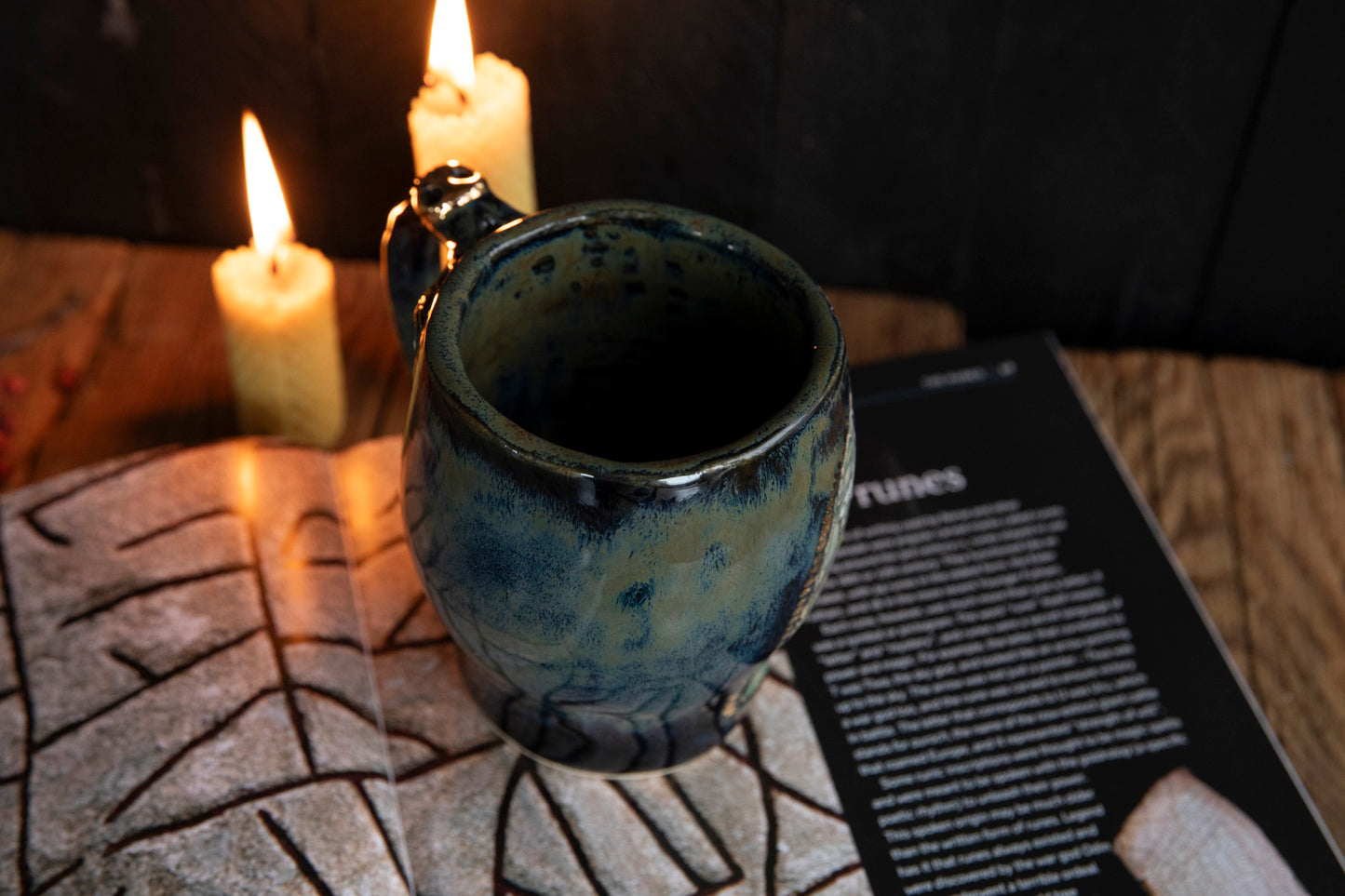 Baba Yaga ceramic mug with real gold. Magic forest mug. Pottery. Witch, cabin, hut, pottery