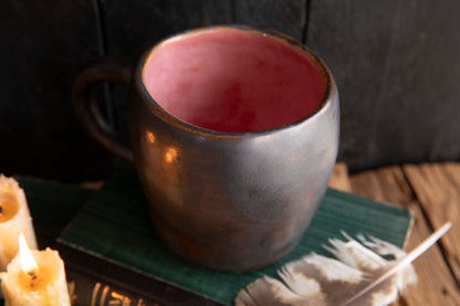 Fierce but sensitive ceramic mug with unicorn
