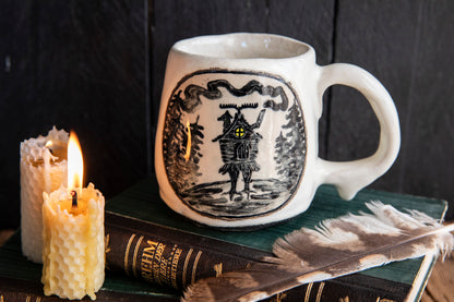 Baba Yaga heavy ceramic mug.