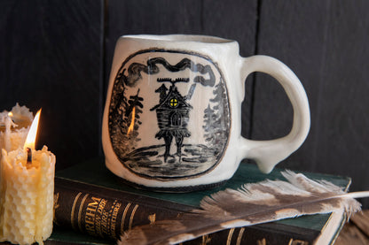 Baba Yaga heavy ceramic mug.
