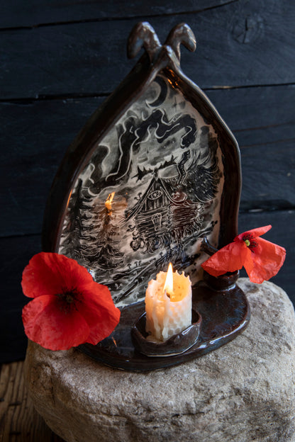 Baba Yaga altar, ceramic, one of a kind