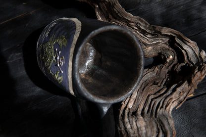 Baba Yaga Cancer Zodiac mug, Ceramic, handmade