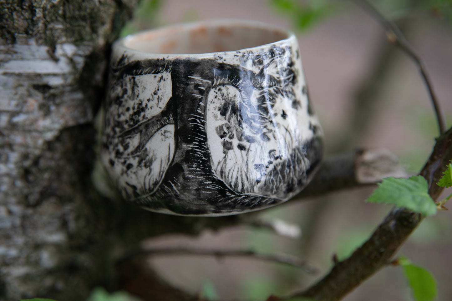 Forest stories ceramic cup