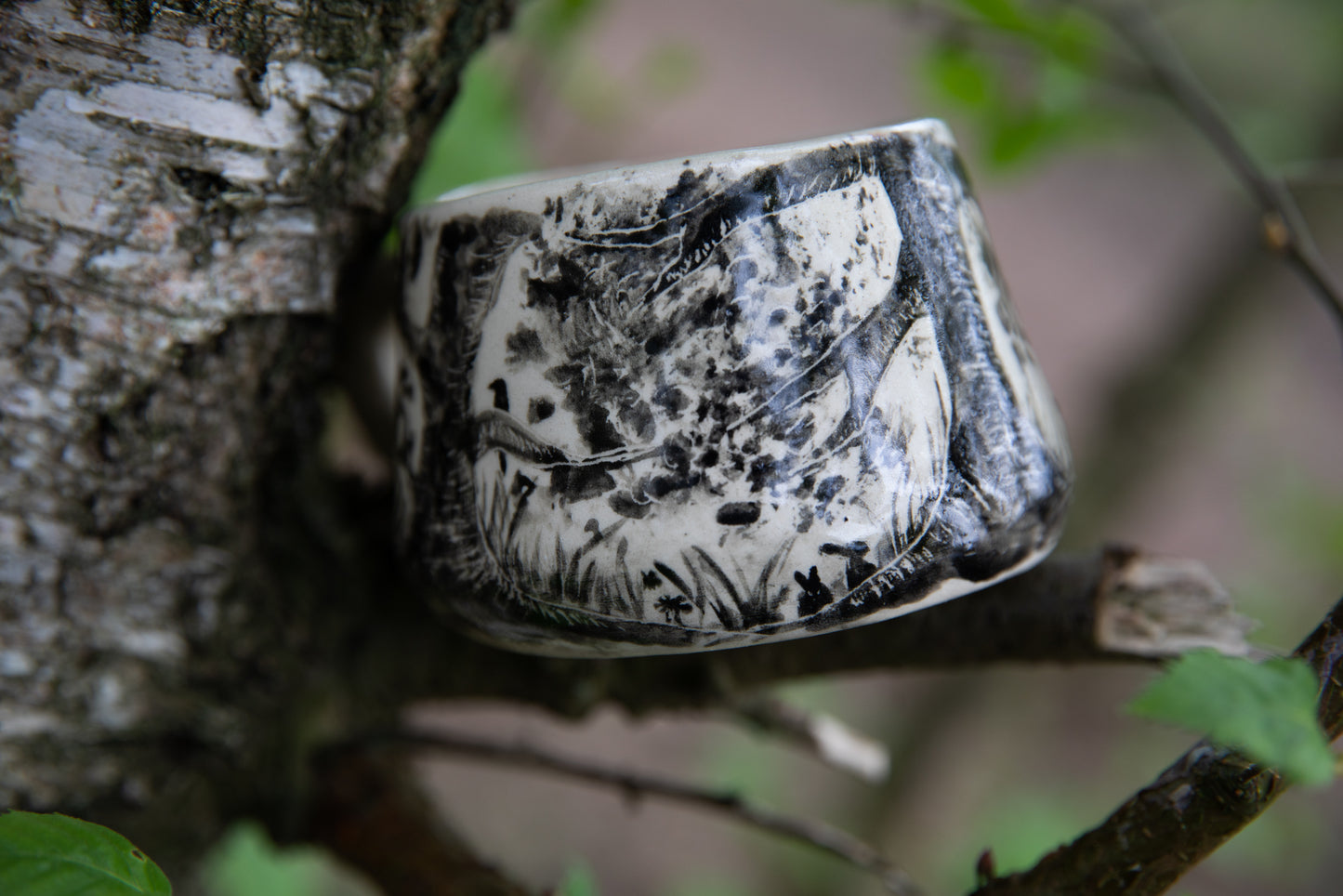Forest stories ceramic cup