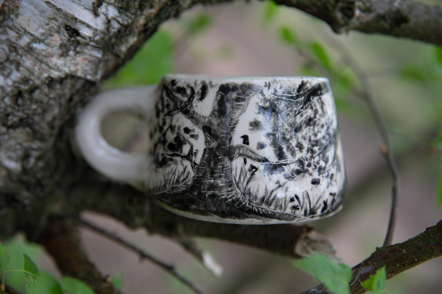 Forest stories ceramic cup