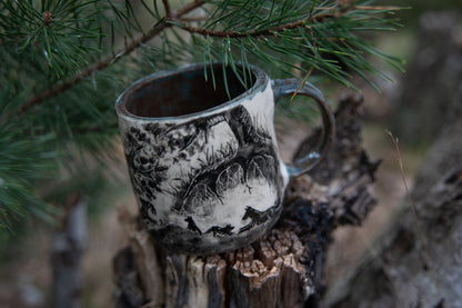 Forest stories ceramic cup