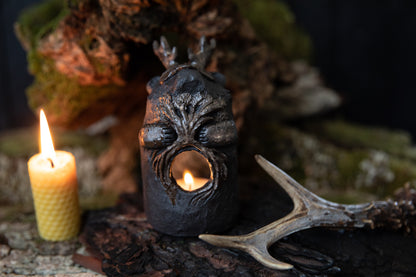 Forest Guardians. Bear ceramic candle holder