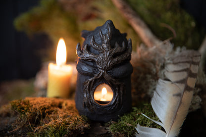 Forest Guardians. Fox ceramic candle holder